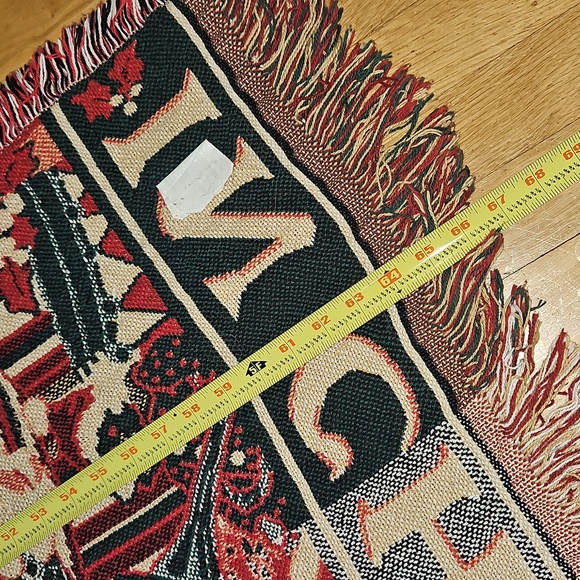 Fieldcrest Red Holiday Blanket Santa Design - Picture 3 of 9